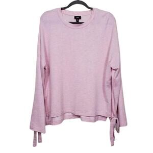 Mossimo Supply Co Long Sleeve Sweater Pink Women Size M Oversized Tie Sleeve NEW